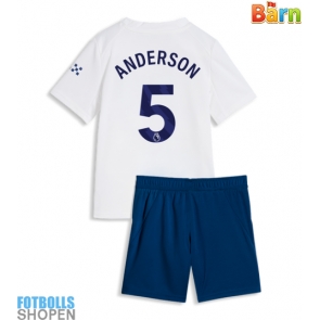 Billiga Manchester City Elliot Anderson #5 Tredjeställ Barn 2026-27 Kortärmad (+ Korta byxor)